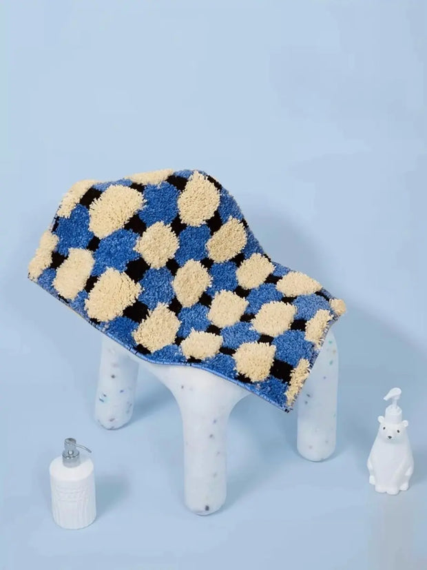 Ultra Soft Modern Geometric Bath Rug, Absorbent, Anti-slippery Mat - Memoriex 