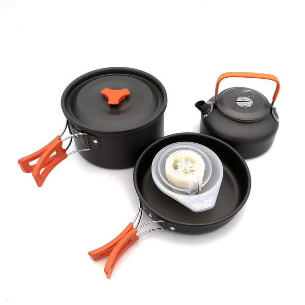 Ultra-light Aluminum Alloy Camping Cookware Utensils Outdoor Cooking Teapot-6