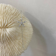 Unicorn Copper Micro inlaid with Haoshi Piercing Ear Needles Surrounding Ear Bones Diagonal Earrings - Memoriex 