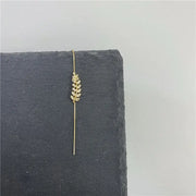 Unicorn Copper Micro inlaid with Haoshi Piercing Ear Needles Surrounding Ear Bones Diagonal Earrings - Memoriex 