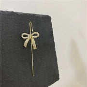 Unicorn Copper Micro inlaid with Haoshi Piercing Ear Needles Surrounding Ear Bones Diagonal Earrings - Memoriex 