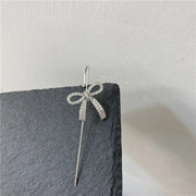 Unicorn Copper Micro inlaid with Haoshi Piercing Ear Needles Surrounding Ear Bones Diagonal Earrings - Memoriex 