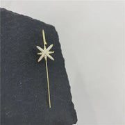 Unicorn Copper Micro inlaid with Haoshi Piercing Ear Needles Surrounding Ear Bones Diagonal Earrings - Memoriex 