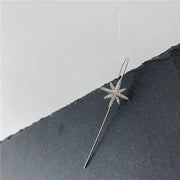 Unicorn Copper Micro inlaid with Haoshi Piercing Ear Needles Surrounding Ear Bones Diagonal Earrings - Memoriex 