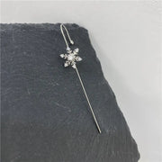 Unicorn Copper Micro inlaid with Haoshi Piercing Ear Needles Surrounding Ear Bones Diagonal Earrings - Memoriex 