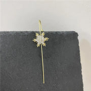 Unicorn Copper Micro inlaid with Haoshi Piercing Ear Needles Surrounding Ear Bones Diagonal Earrings - Memoriex 