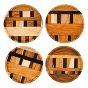 Unique Handmade End Grain Wooden Coasters (Set of 2 or 4) - Memoriex 
