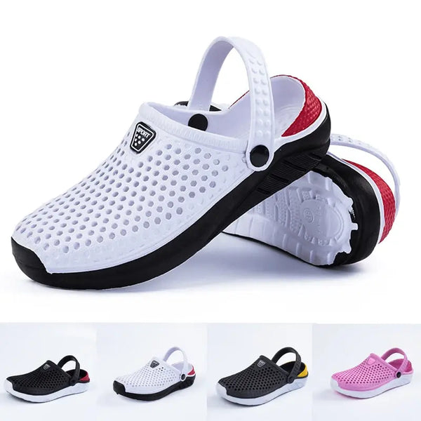 Unisex Fashion Beach Sandals Thick Sole Slipper Waterproof Anti-Slip Sandals Flip Flops for Women Men - Memoriex 