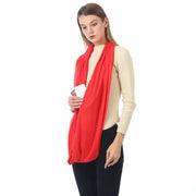 Unisex Loop Scarves for Women Girls Lightweight Convertible Infinity Scarf Wrap with Hidden Zipper Pocket Stretchy Travel Scarf - Memoriex