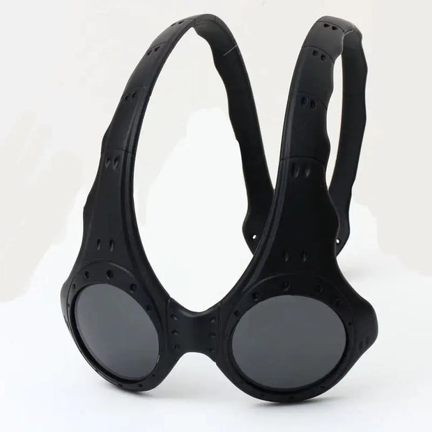 Unisex Over - The - Top Sunglasses. Ideal for outdoor cycling and sports. Fashionable retro - style metal - framed glasses. - Memoriex 