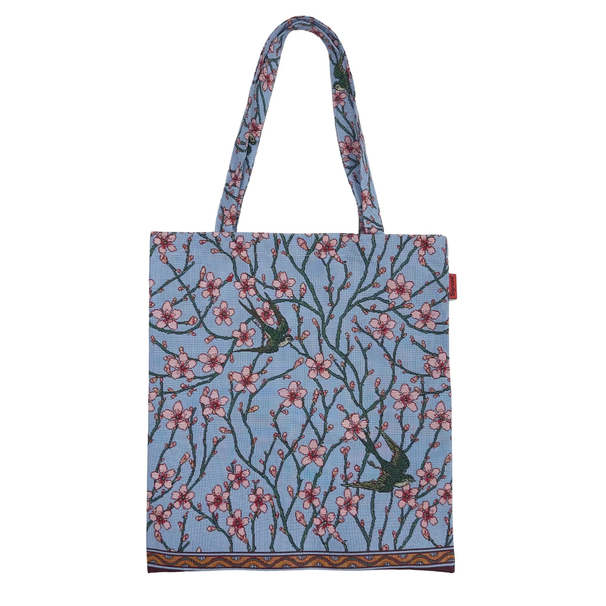 V&A Licensed Almond Blossom and Swallow - Flat Bag-0