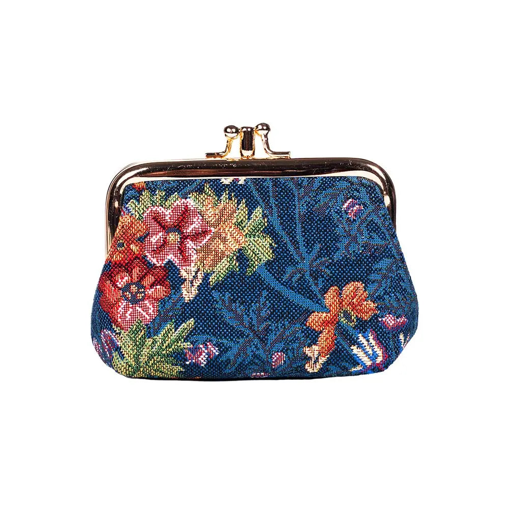 V&A Licensed Flower Meadow Blue - Frame Purse-0