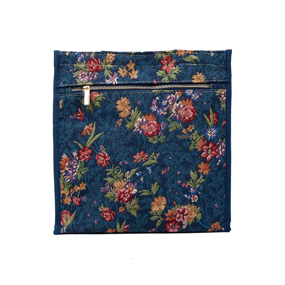 V&A Licensed Flower Meadow Blue - Shopper Bag-2