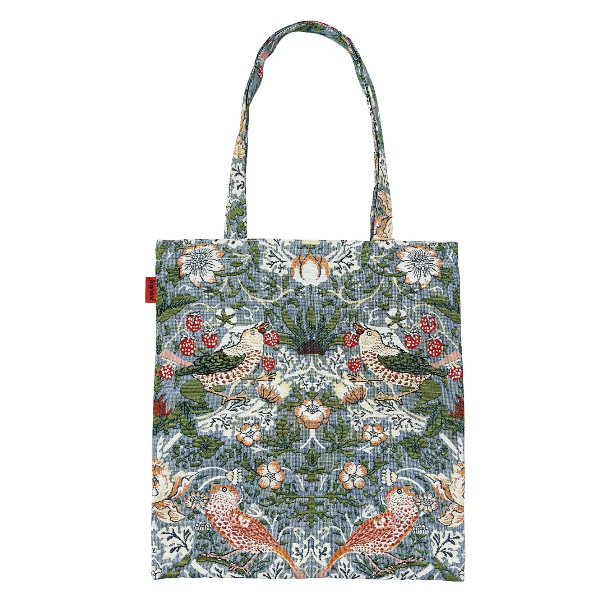 V&A Licensed Strawberry Thief Grey - Flat Bag-0