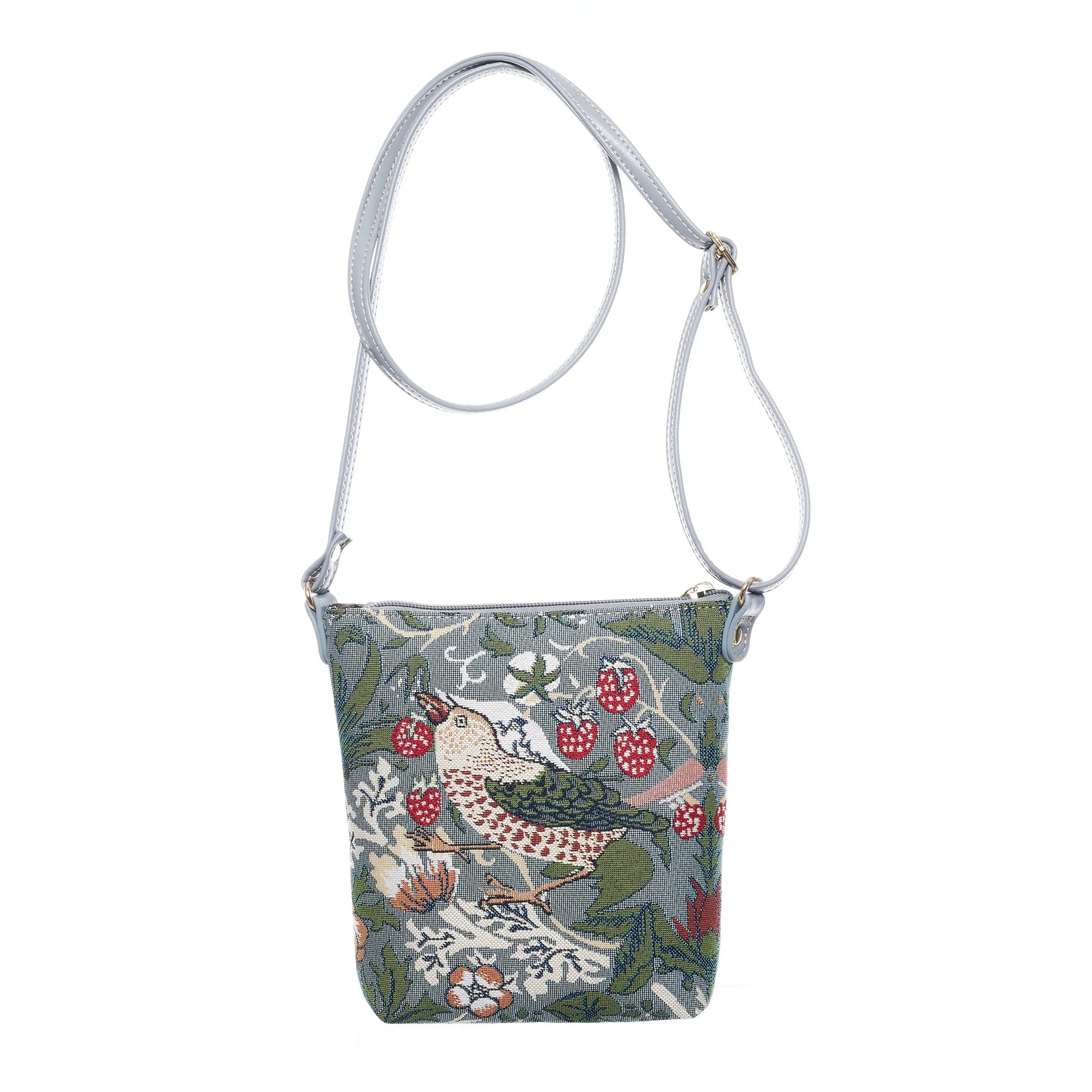 V&A Licensed Strawberry Thief Grey - Sling Bag-1