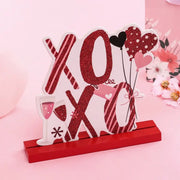 Valentine's Day Love Valentine's Day desktop wooden crafts DIY cute ornaments - Memoriex 