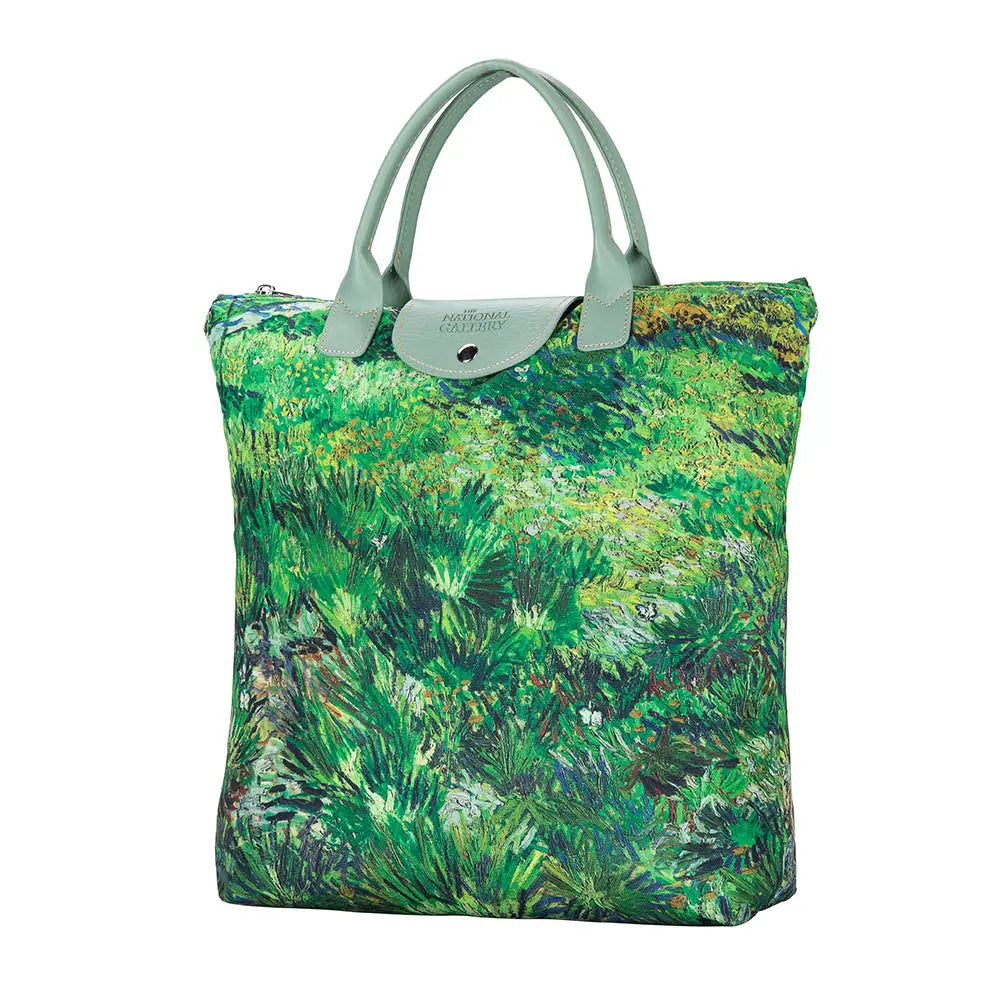 Van Gogh Long Grass with Butterflies - Art Foldaway Bag-2