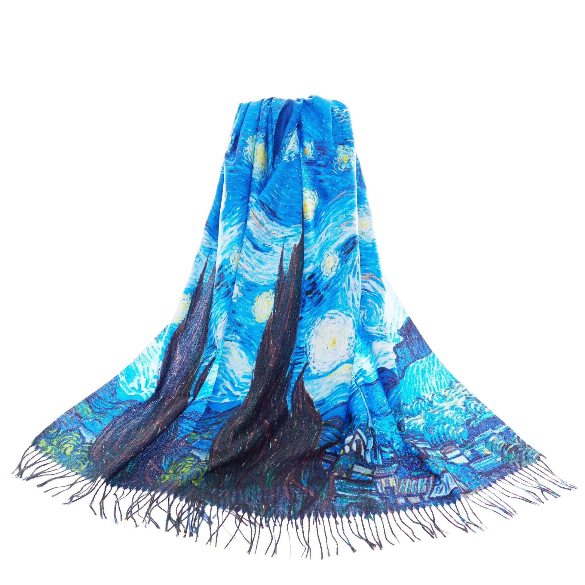 Van Gogh Starry Night - Art Pashmina-0