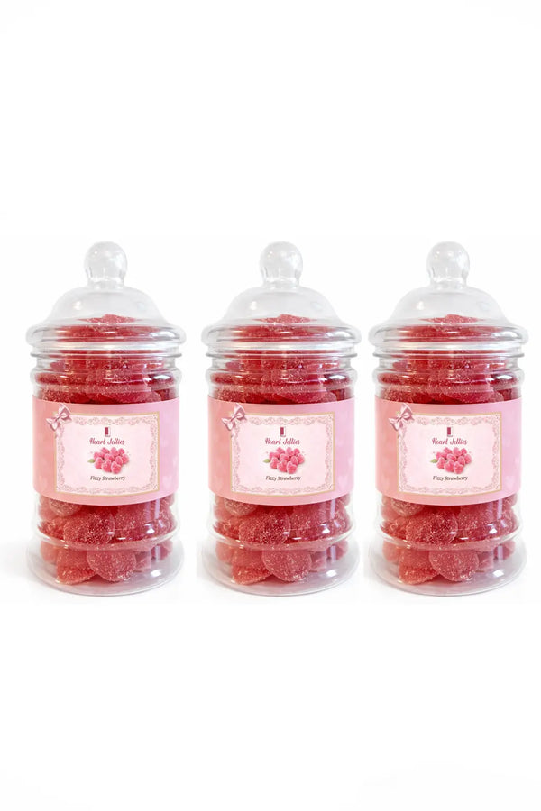 Vegan Hearts Jellies in a Gift Jar, 250g (Pack of 3)-0