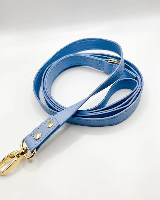 Vegan Lightweight Leather Dog Lead (Blue) – by Coco Couture - Memoriex