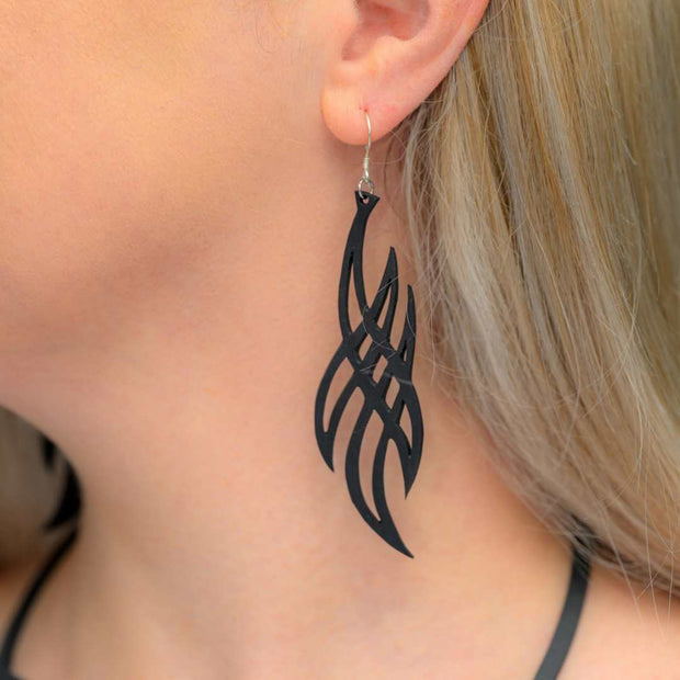 Vela Upcycled Inner Tube Earrings-1