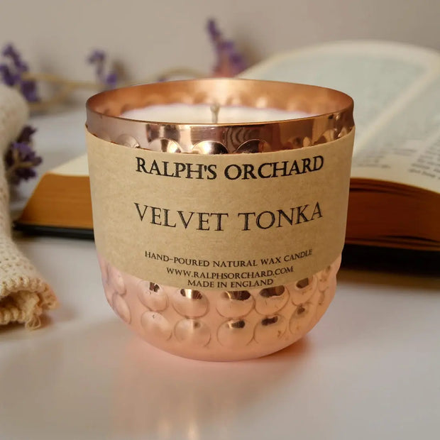 Velvet Tonka Candle – Lavender, Tonka & Amber Scent - Memoriex 