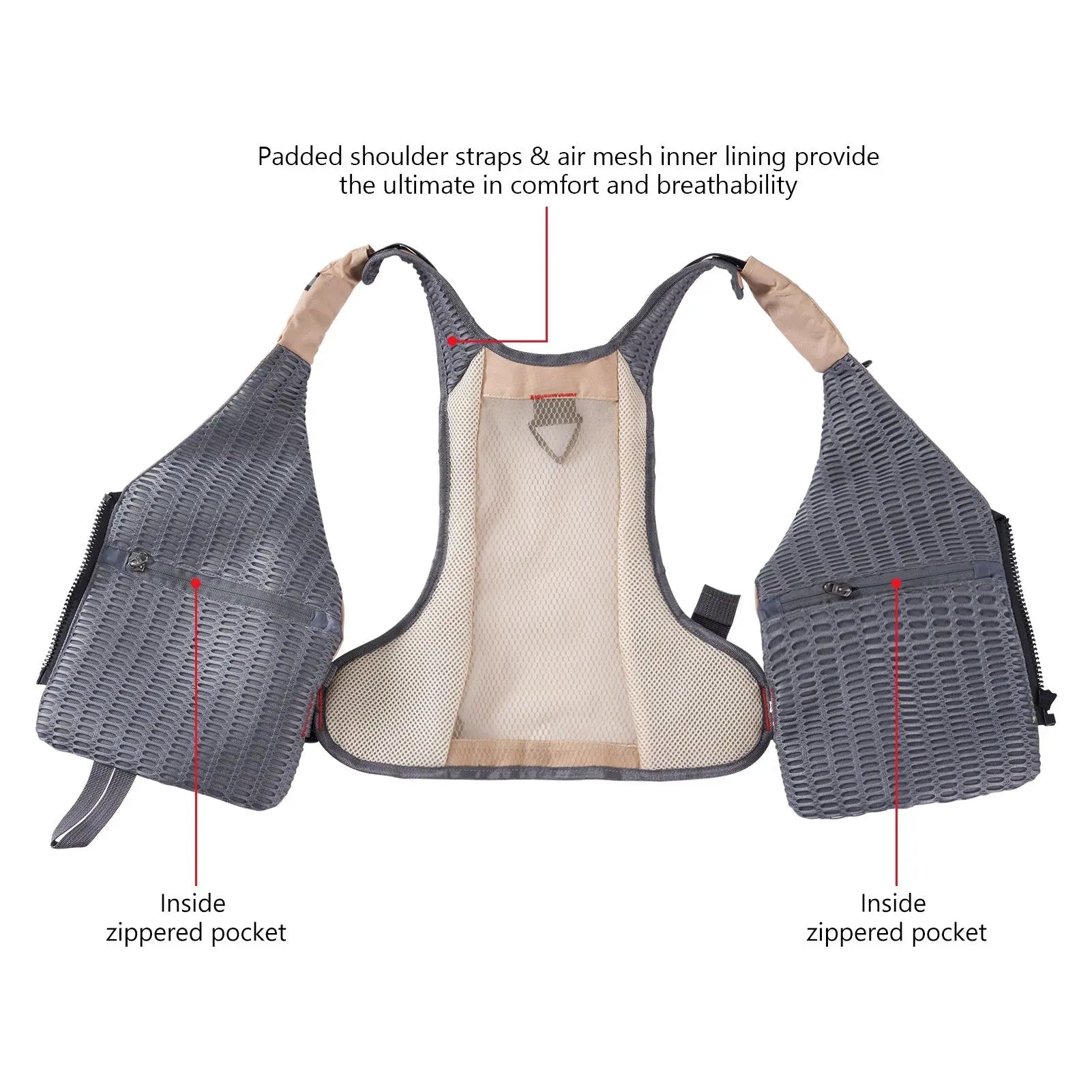 Bassdash Multi Pocket Fishing Vest FV12-4