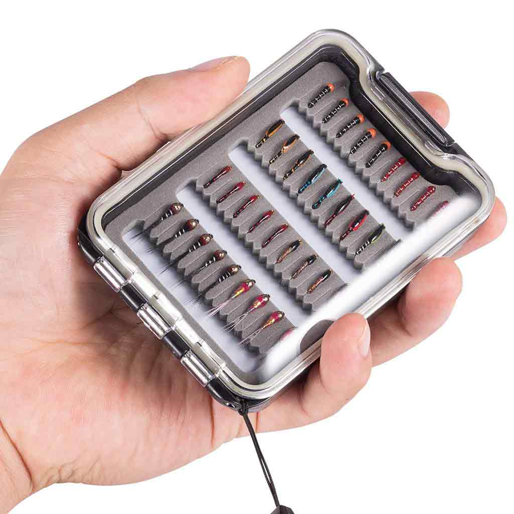 36 Pcs Fly Fishing Nymphs Kit with Waterproof Box-2