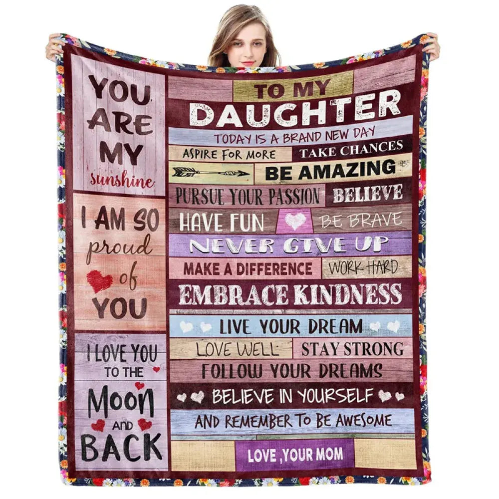 Vibe Geeks Cozy Soft Blanket Heart Warming Special Occasion Gift for Women - Memoriex 