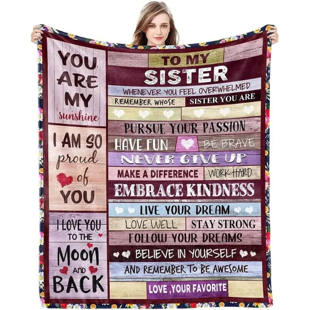 Vibe Geeks Cozy Soft Blanket Heart Warming Special Occasion Gift for Women - Memoriex 