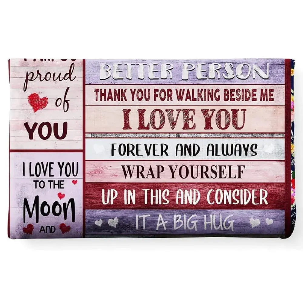 Vibe Geeks Cozy Soft Blanket Heart Warming Special Occasion Gift for Women - Memoriex 