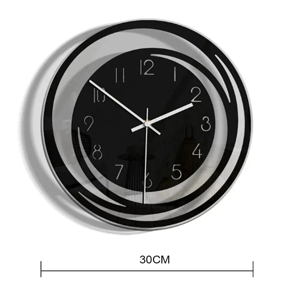 Vibe Geeks Minimalist Creative Acrylic Wall Clock-Battery Operated - Memoriex 