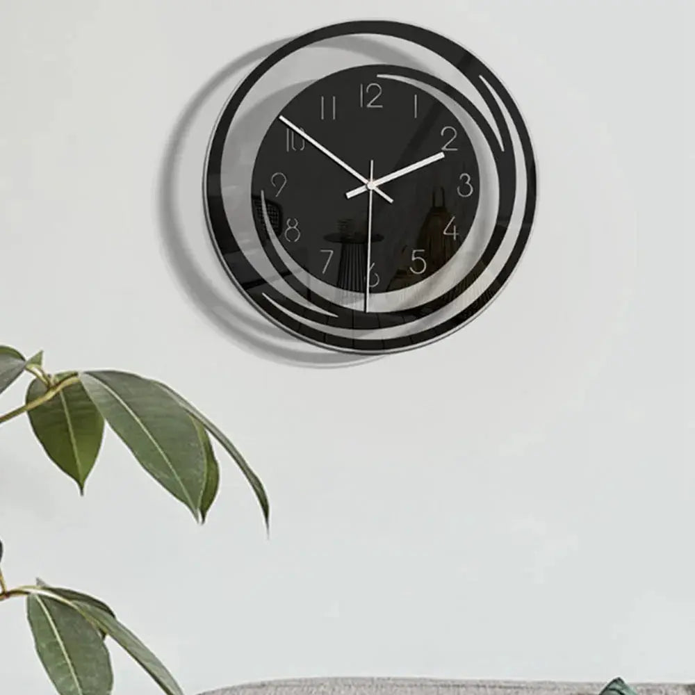 Vibe Geeks Minimalist Creative Acrylic Wall Clock-Battery Operated - Memoriex 