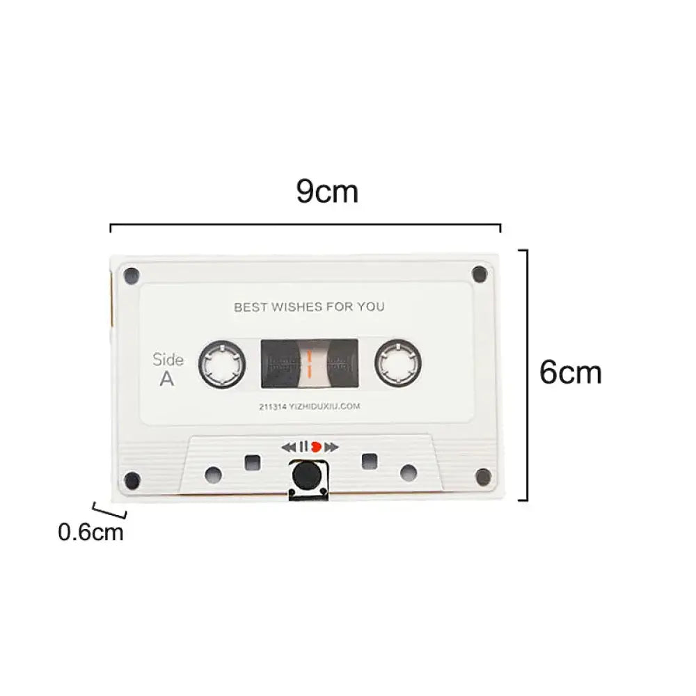 Vibe Geeks Old Fashioned Tape Retro Voice Message and Short Greeting Recorder - Memoriex 