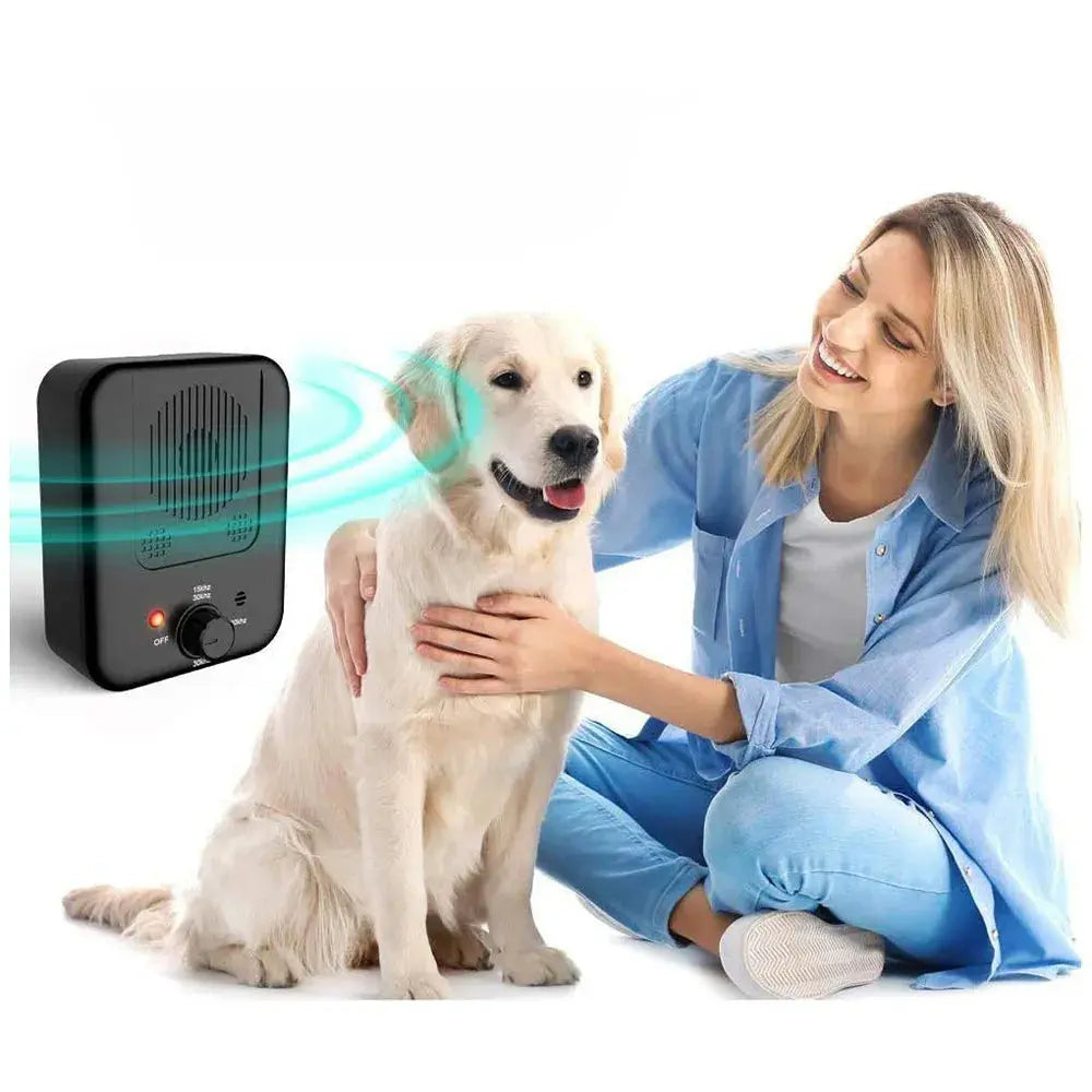 Vibe Geeks Ultrasonic Anti-Barking Device with 3 Adjustable Levels -USB Rechargeable - Memoriex 