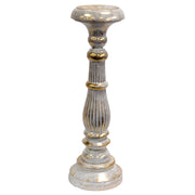 Vintage Candle Stand - White Gold - Memoriex 