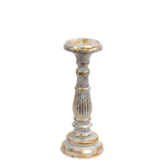 Vintage Candle Stand - White Gold - Memoriex 