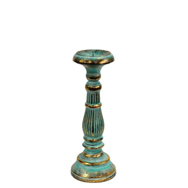 Vintage Candle Stands Turquoise - Memoriex 
