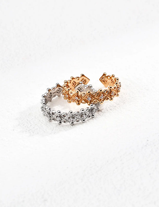 Vintage-Inspired Zircon Ring-0