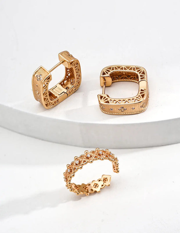 Vintage-Inspired Zircon Ring-3