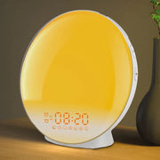 Wake-up Light Sunrise FM Radio Graffiti Smart APP Simulates Sunrise And Sunset Alarm Clock Atmosphere Night Light - Memoriex 
