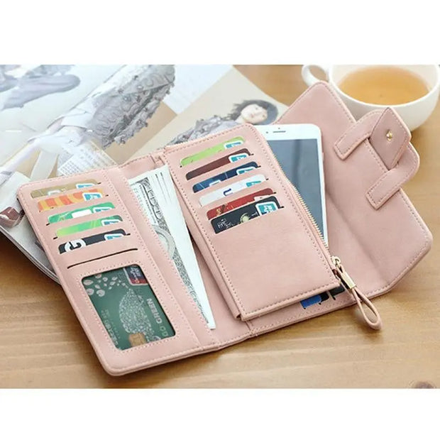 Wallet Women's Purse Wallet Card Holder Female Clutch Long Purse Multi-card Bit Luxury Designer Lady Coin Purses - Memoriex 