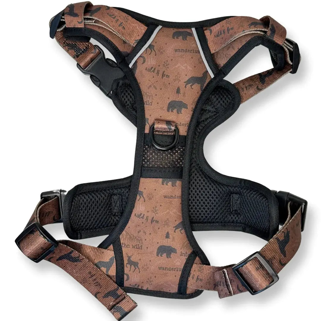 Wanderlust Tuff Stuff Dog Harness - NO PULL Dog Harness With Handle - by Pup Chic Boutique - Memoriex