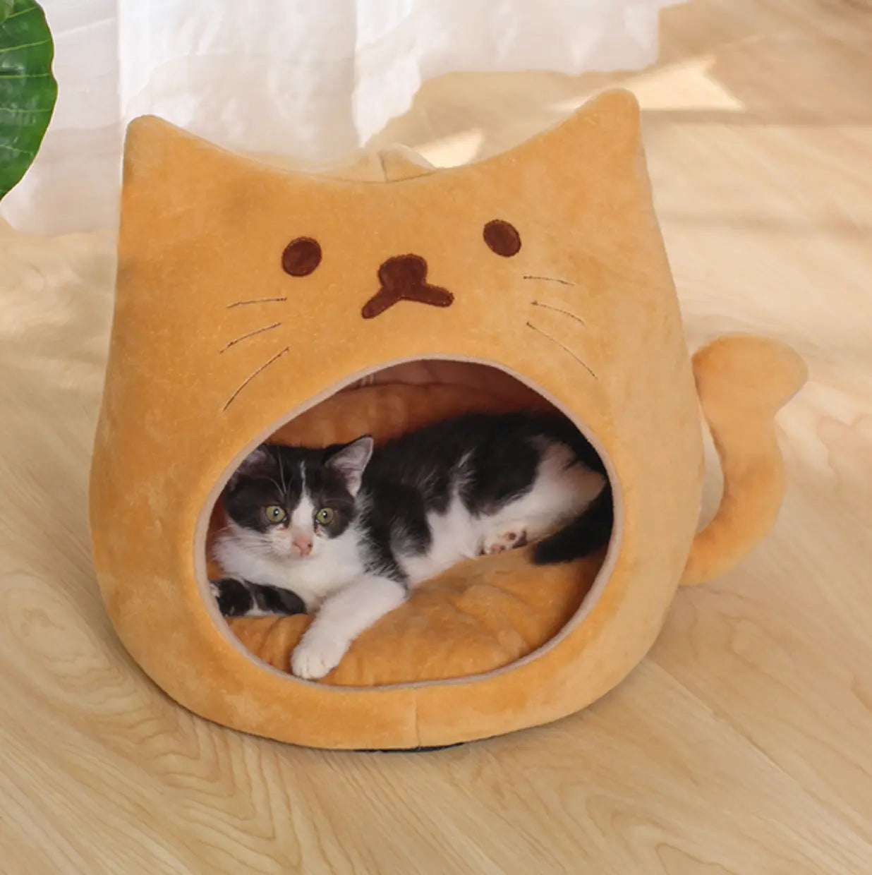 Warm Cozy Cat Bed-2