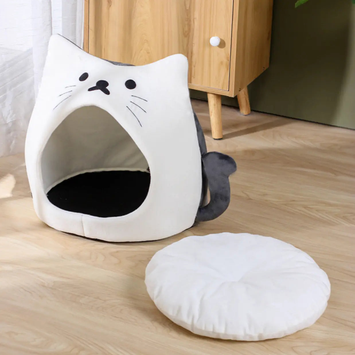 Warm Cozy Cat Bed-3