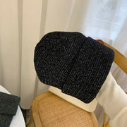 Warm Women's Reflective Beanie Hat Black Grey Winter Autumn Knitted Hat Czapka Zimowa Sombreros De Mujer Chapeau Femme - Memoriex 