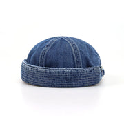 Washed denim melon skin hat trendy brand men and women versatile retro street hip-hop sailor hat - Memoriex 
