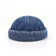 Washed denim melon skin hat trendy brand men and women versatile retro street hip-hop sailor hat - Memoriex 