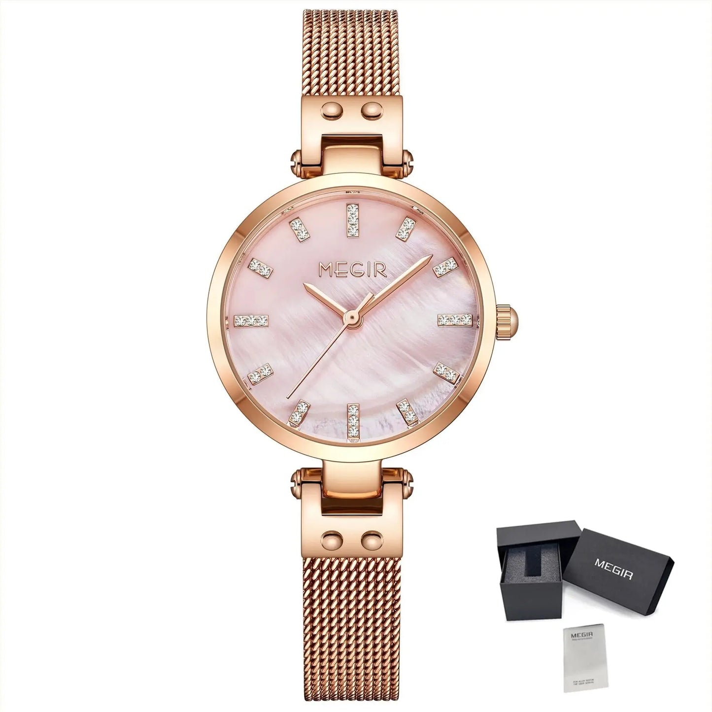 MEGIR Watches for Women Top Brand Fashion Ladies Wristwatch Waterproof Female Quartz Luxury Watch Montre Femme-6