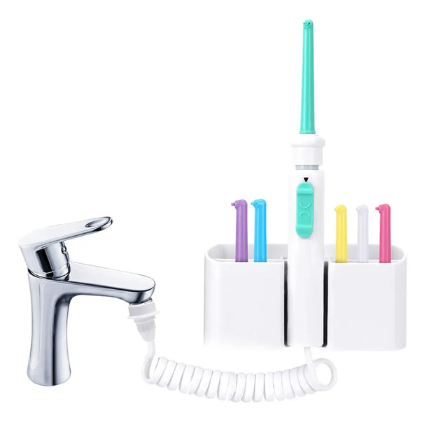 Water Dental Flosser Faucet Oral Irrigator Water Jet Floss Dental Irrigator Dental Pick Oral Irrigation Teeth Cleaning Machine - Memoriex 
